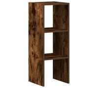 vidaXL Libreria Impilabili Rovere Fumo 30x30x80 cm Legno Multistrato, scaffale per Libri, scaffale, scaffale Contenitore, armadietto portaoggetti