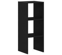 vidaXL Libreria Impilabili Rovere Nero 30x30x80 cm Legno Multistrato