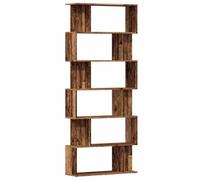 vidaXL Libreria in Legno Antico 80x24x192 cm Legno Multistrato, Mobile Porta Libri, Mobile portaoggetti, Mobile espositivo, Porta Libri, portaoggetti