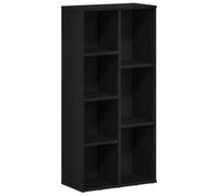 vidaXL Libreria Rovere Nero 50x25x104 cm in Legno Multistrato