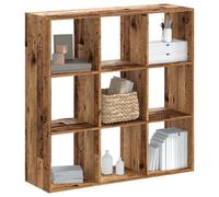 vidaXL Libreria Legno Antico 102x32x102 cm in Legno Multistrato