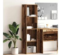 vidaXL Libreria Legno Antico 40x30x152 cm in Legno Multistrato, scaffale per Libri, scaffale, scaffale Contenitore, armadietto portaoggetti