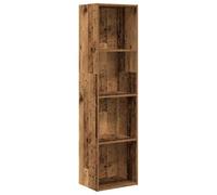 vidaXL Libreria Legno Antico 40x30x152 cm in Legno Multistrato, scaffale per Libri, scaffale, scaffale Contenitore, armadietto portaoggetti