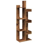 vidaXL Libreria Legno Antico 48x25,5x140 cm in legno multistrato