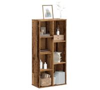 vidaXL Libreria Legno Antico 50x25x105 cm in Legno Multistrato
