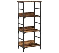 vidaXL Libreria Legno Antico 50x33x117,5 cm in Legno Multistrato, mobile Porta Libri e Oggetti Espositivo