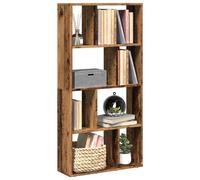vidaXL Libreria Legno Antico 60x20x120 cm in Truciolato, scaffale per Libri, Porta Libri, Ripiani portaoggetti, Ripiani per Libri