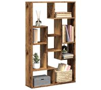 vidaXL Libreria Legno Antico 72x20x120 cm in Truciolato, scaffale per Libri, Porta Libri, Ripiani portaoggetti, Ripiani per Libri