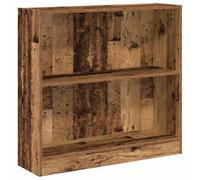 vidaXL Libreria Legno Antico 80x24x76 cm in Legno Multistrato, scaffale per Libri, scaffale, scaffale Contenitore, armadietto portaoggetti