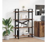 vidaXL Libreria Legno vecchio 100 x 33,5 x 140 cm Legno multistrato