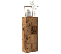 vidaXL Libreria Legno Vecchio 40x24x102 cm in Legno Multistrato, Armadio di stoccaggio, libreria Rack, scaffale di stoccaggio, libreria scaffale