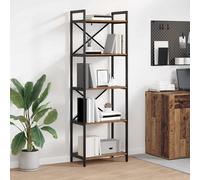 vidaXL Libreria Legno vecchio 56 x 34 x 171 cm Legno multistrato