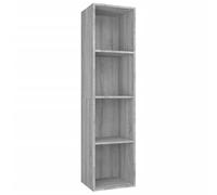 vidaXL Libreria/Mobile TV Grigio Sonoma 36x30x143 cm Legno Multistrato