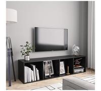 vidaXL Libreria/Mobile TV Nero 143x30x36 cm