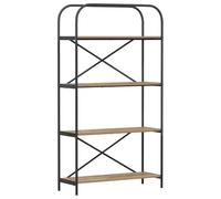 vidaXL Libreria Moderna Autoportante con Mensole per il Soggiorno, Scaffale in Legno, Contenitore Retangolare, Decorazione, Espositore e Organizzatore di Libri per Casa e Biblioteca