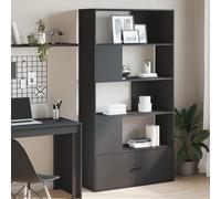 vidaXL Libreria Nera 100x36x189 cm in Legno Multistrato