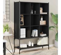 vidaXL Libreria Nera 102x30x141,5 cm in Legno Multistrato