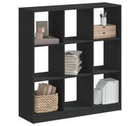 vidaXL Libreria Nera 102x32x108 cm in Legno Multistrato