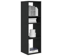 vidaXL Libreria Nera 34x31x112 cm in Legno Multistrato