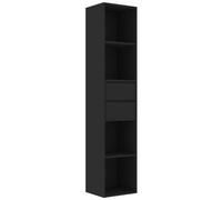 AX Mobiletto Libreria Nero 36x30x171cm Minimalista Libri Elegante Moderno 802868