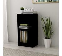 vidaXL Libreria Nera 40x24x75 cm in Legno Multistrato