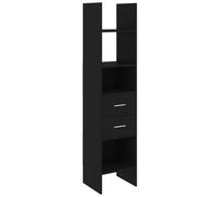 VIDAXL - Libreria Nera 40x35x180 cm in Legno Multistrato