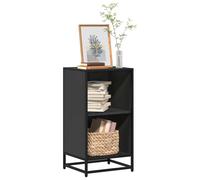 vidaXL Libreria Nera 40x35x76 cm in Legno Multistrato