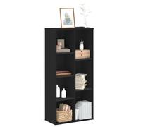 vidaXL Libreria Nera 50x25x105 cm in Legno Multistrato