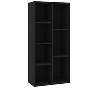 vidaXL Libreria Nera 50x25x106 cm in Truciolato