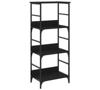 vidaXL Libreria Nera 50x33x117,5 cm in Legno Multistrato