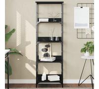 vidaXL Libreria Nera 50x33x153 cm in Legno Multistrato