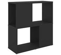 vidaXL Libreria Nera 60x24x63 cm in Truciolato