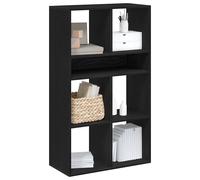 vidaXL Libreria Nera 66x31x112 cm in Legno Multistrato