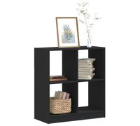vidaXL Libreria Nera 68,5x32x75 cm in Legno Multistrato