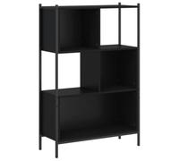 vidaXL Libreria Nera 72x28x109 cm in Legno Multistrato