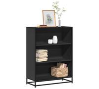 vidaXL Libreria Nera 80,5x35x107,5 cm in Legno Multistrato
