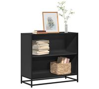 vidaXL Libreria Nera 80,5x35x76 cm in Legno Multistrato