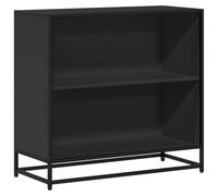 vidaXL Libreria Nera 80,5x35x76 cm in Legno Multistrato, Mobile libreria, separé, scaffale, divisorio, divisorio per Camera, Mobile da Ufficio