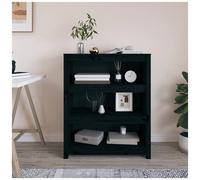 VIDAXL - Libreria Nera 80x35x97 Cm In Legno Massello Di Pino
