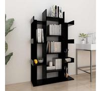vidaXL Libreria Nera 86x25,5x140 cm in Truciolato