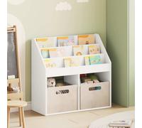 vidaXL Libreria per Bambini Bianco 72,5 x 29,5 x 69 cm