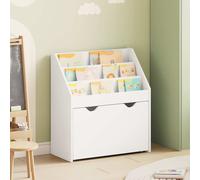 vidaXL Libreria per Bambini con cassetto Bianco 60 x 29,5 x 69 cm
