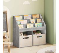 vidaXL Libreria per Bambini Grigio Sonoma 72,5 x 29,5 x 69 cm
