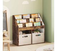 vidaXL Libreria per Bambini Rovere fumé 72,5 x 29,5 x 69 cm