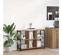 vidaXL Scaffale per libri in rovere artigianale 102 x 32 x 72,5 cm, scaffale industriale rettangolare, con molto spazio, ideale per il tuo ufficio a casa, soggiorno o studio