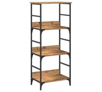 vidaXL Libreria Rovere Artigianale 50x33x117,5 cm Legno Multistrato, Mobile Porta Libri, Mobile portaoggetti, Mobile espositivo, Porta Libri