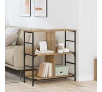 vidaXL Libreria rovere artigianale 78.5 x 33 x 82 cm Legno multistrato