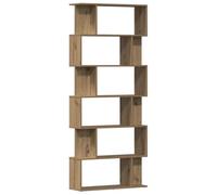 vidaXL Libreria Rovere Artigianale 80x24x192 cm Legno Multistrato, Mobile Porta Libri, Mobile portaoggetti, Mobile espositivo, Porta Libri
