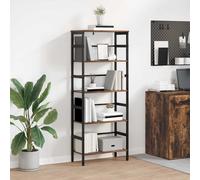 vidaXL Libreria Rovere fumé 60 x 29,5 x 149 cm Legno multistrato