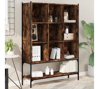 vidaXL Libreria Rovere Fumo 102x30x141,5 cm in Legno Multistrato